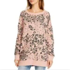 Wildfox Pink and Black Patterned Women's Sweater